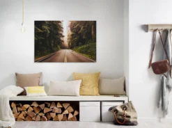 Leinwandbild Waldlandschaft, grün, 90x60 cm DD120309