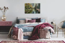 Leinwandbild Waldlandschaft, 90x60 cm DD120300