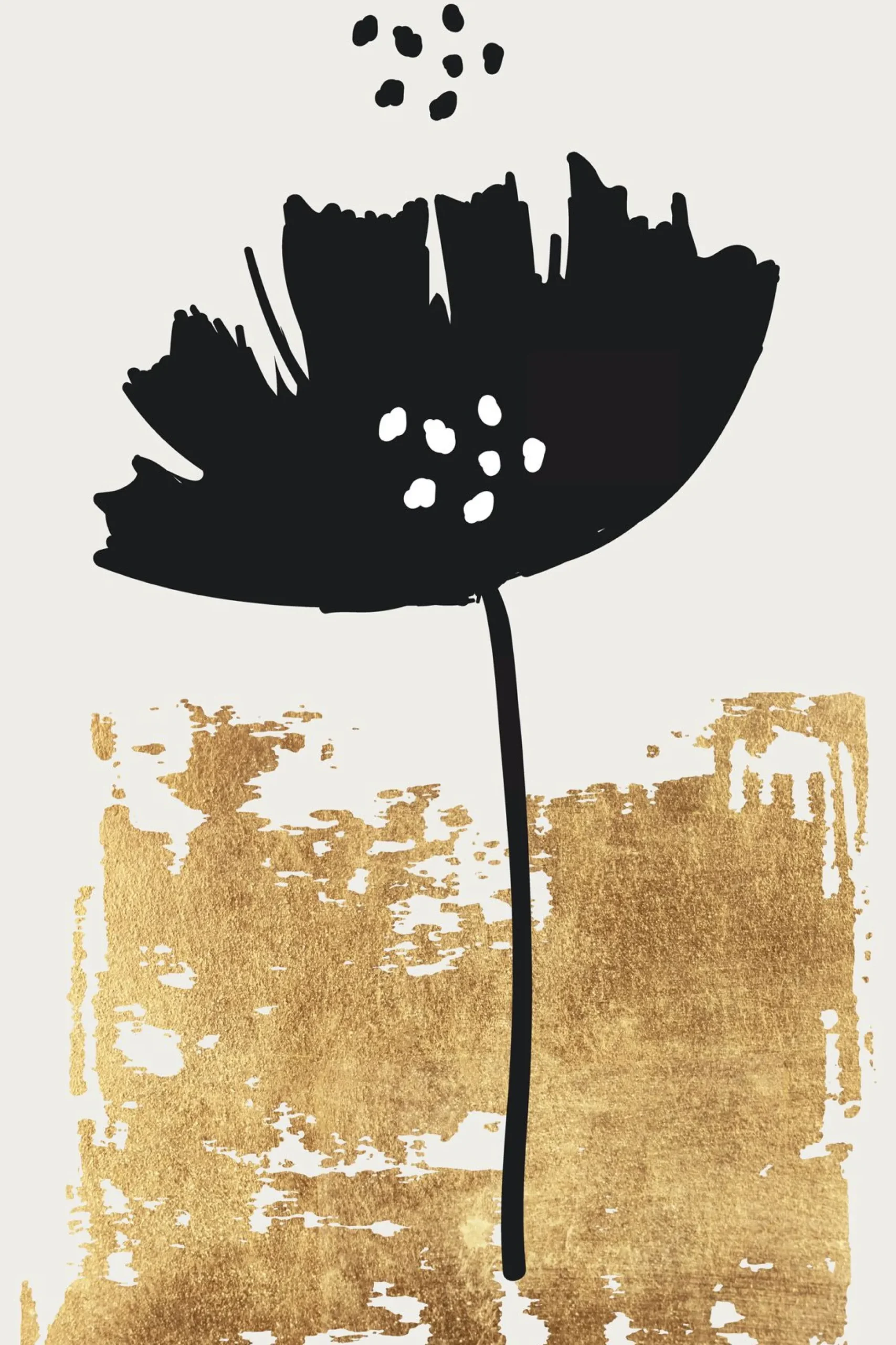 Leinwand Black Poppy 30 x 45 cm