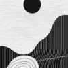 Leinwand Black Sun 30 x 45 cm