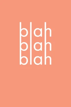 Leinwand Blah I 30 x 45 cm