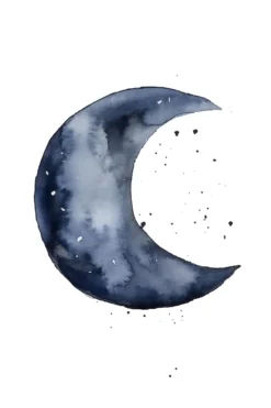 Leinwand Blue Crescent 30 x 45 cm
