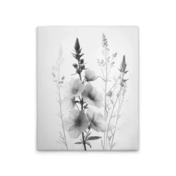 Leinwand Blumen SW III 40 x 50 cm