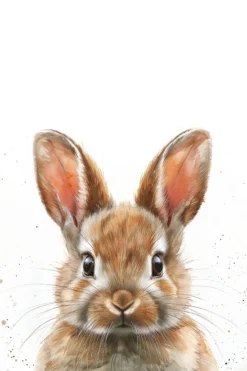 Leinwand Brown Baby Bunny 30 x 45 cm