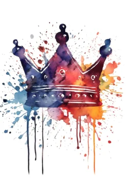 Leinwand Colourful Crown 30 x 45 cm