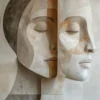 Leinwand Cubistic Couple 30 x 45 cm
