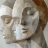 Leinwand Cubistic Family 30 x 45 cm