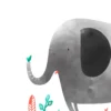 Leinwand Elephant Lion Giraffe I 30 x 45 cm