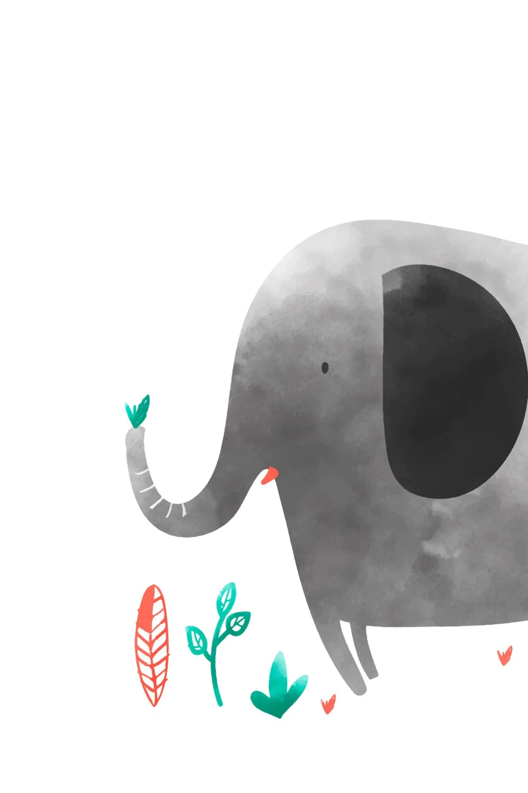 Leinwand Elephant Lion Giraffe I 30 x 45 cm