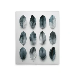 Leinwand Feathers Blue 40 x 50 cm