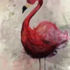 Leinwand Flamingo 30 x 45 cm