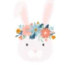 Leinwand Flower Bunny II 30 x 45 cm