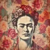 Leinwand Frida in Bloom 30 x 30 cm