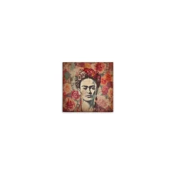 Leinwand Frida in Bloom 30 x 30 cm