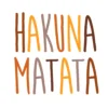 Leinwand Hakuna Matata II 30 x 30 cm