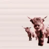 Leinwand Highland Cows 45 x 30 cm
