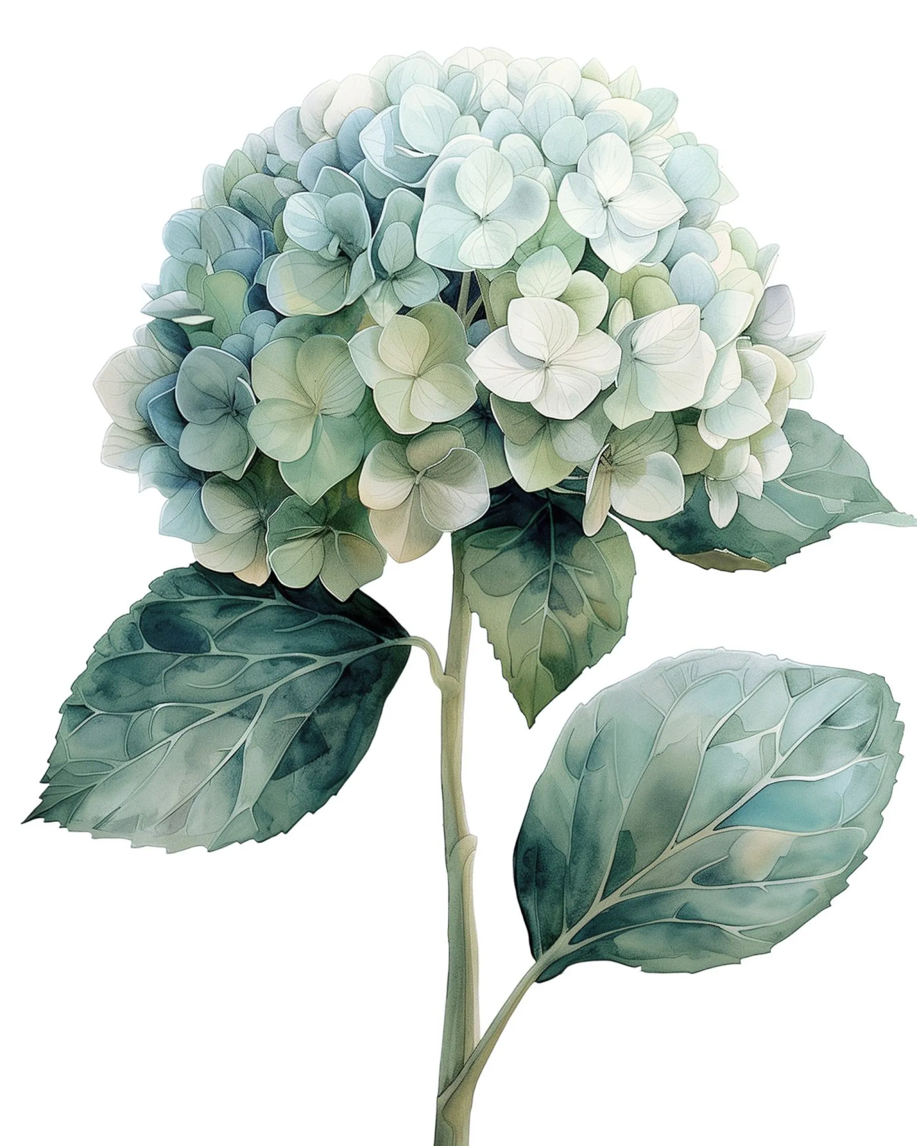 Leinwand Hortensie Bleue 40 x 50 cm
