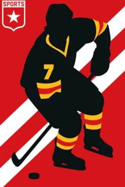 Leinwand IceHockey 30 x 45 cm