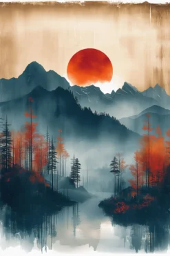 Leinwand Indian Summer Sunset 30 x 45 cm