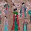Leinwand Kimono II 50 x 40 cm