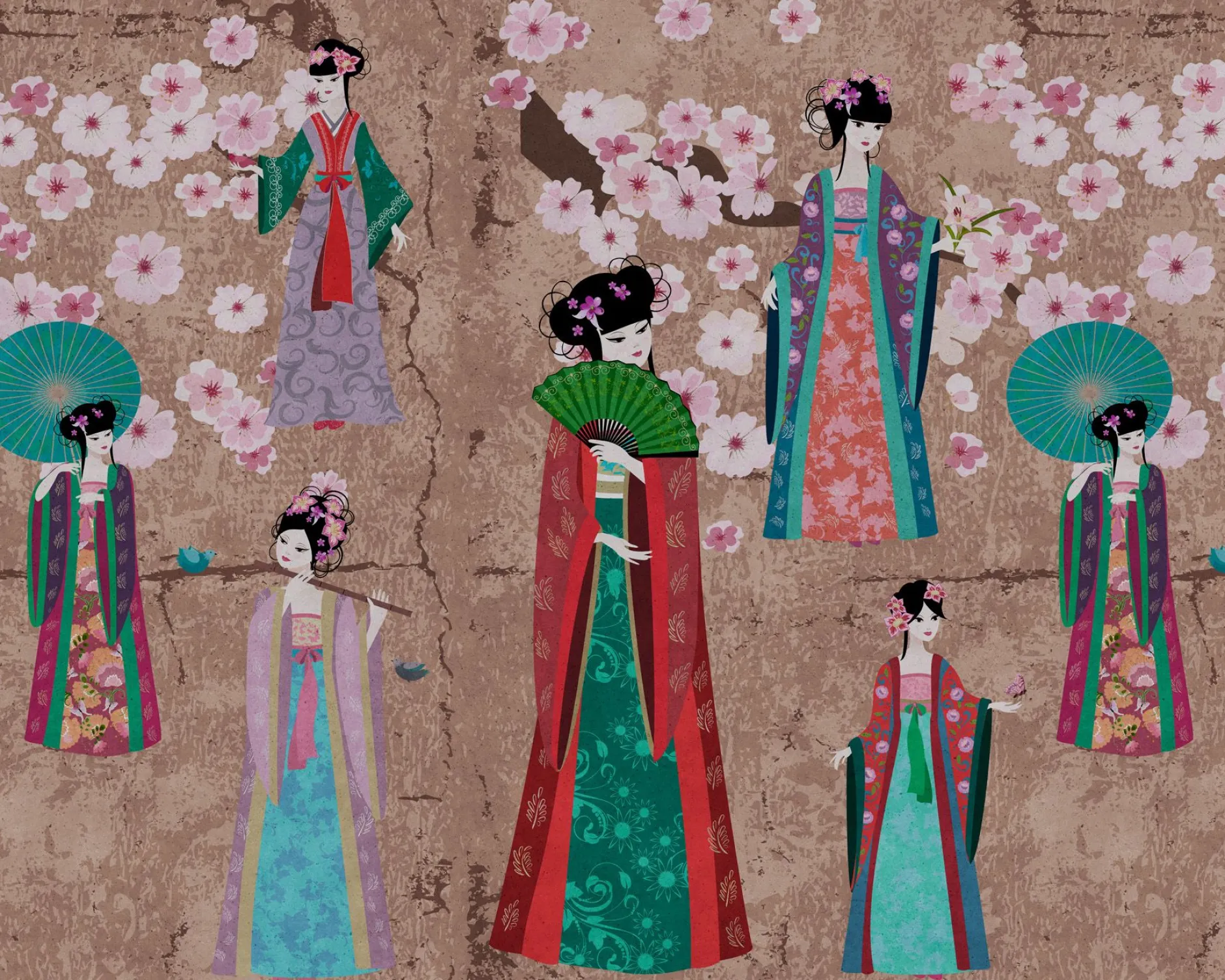 Leinwand Kimono II 50 x 40 cm