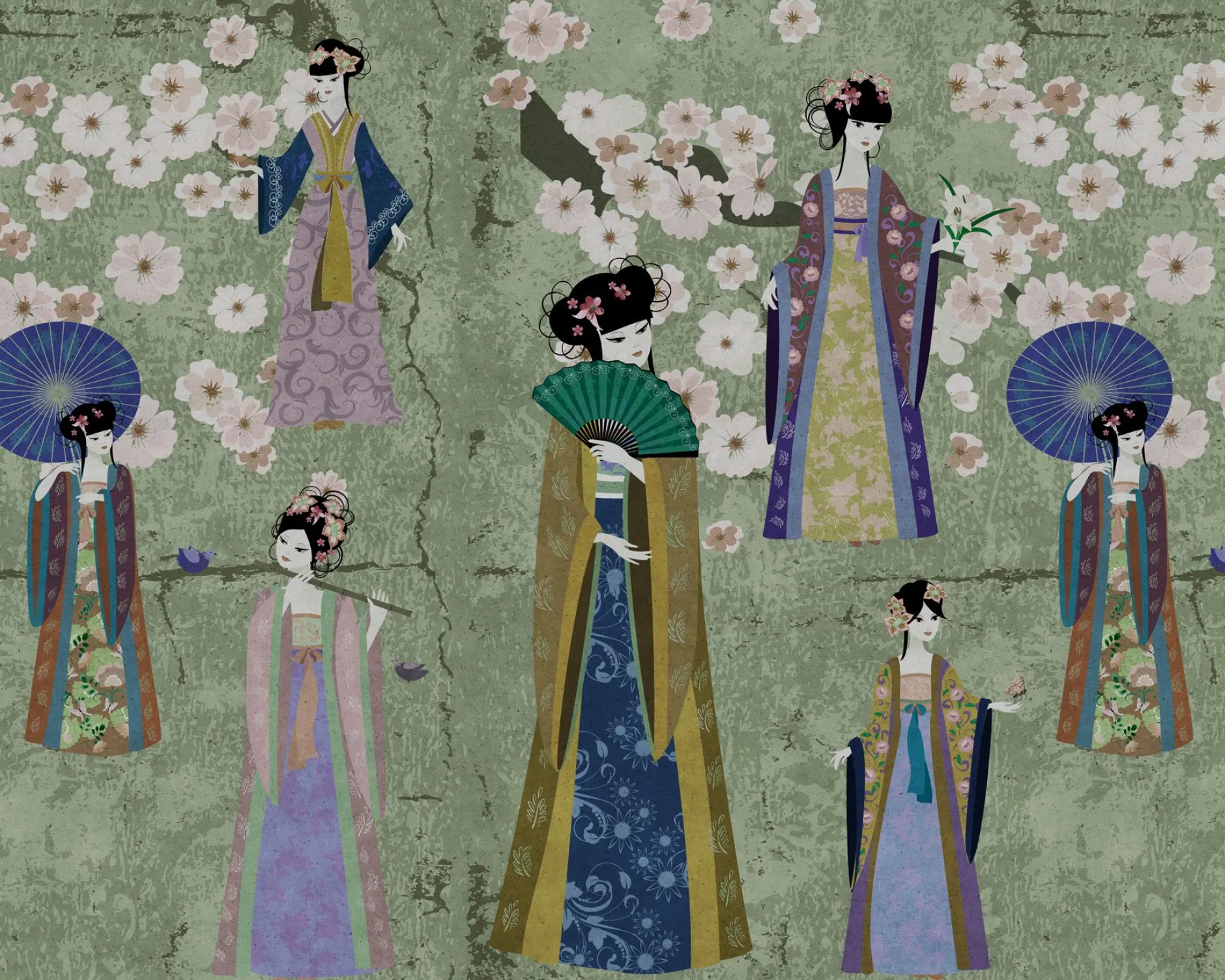 Leinwand Kimono I 50 x 40 cm