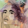 Leinwand Lady II 40 x 50 cm
