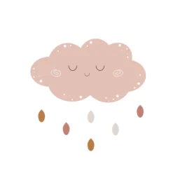 Leinwand Little Wheather III 30 x 30 cm