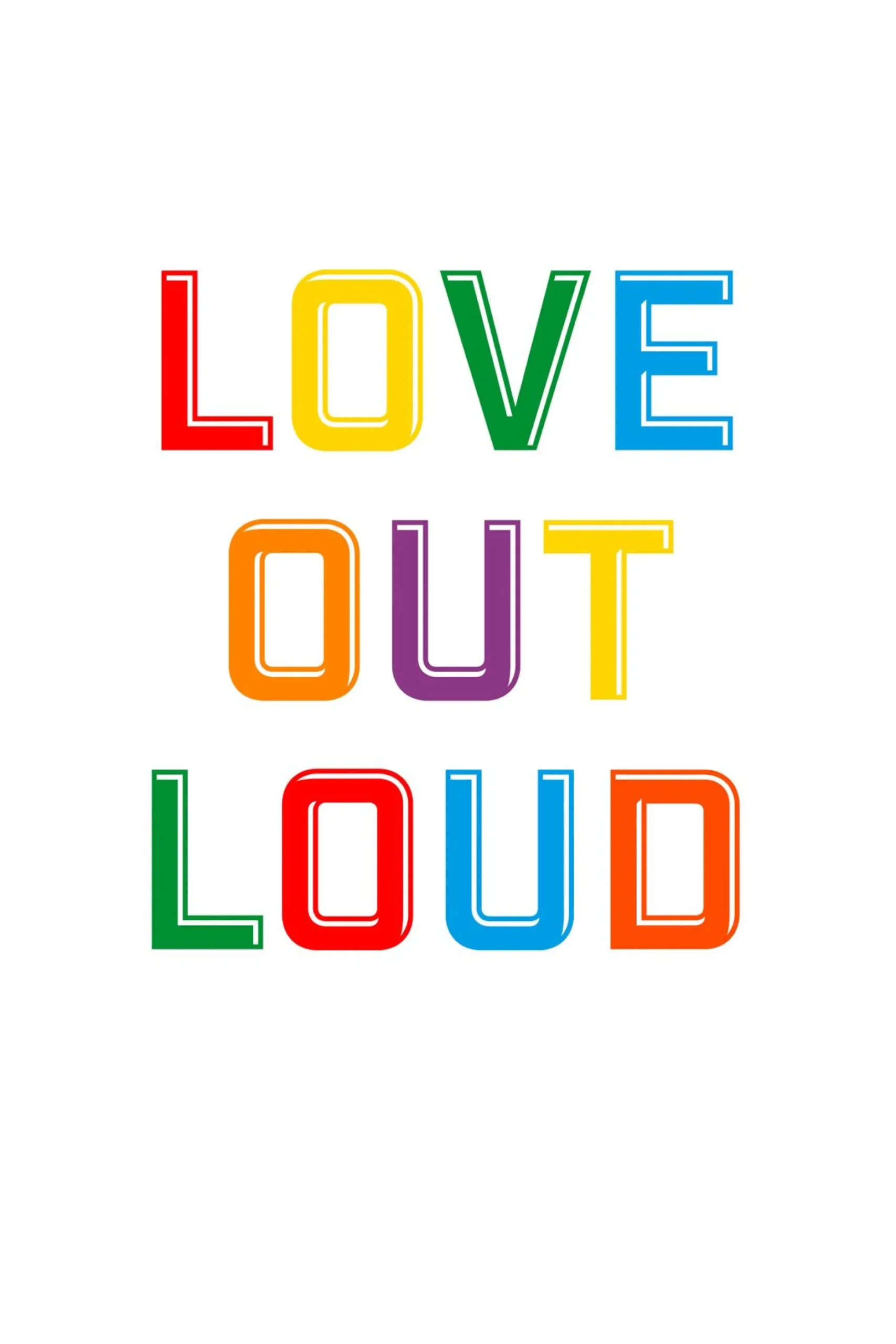 Leinwand Love Out Loud II 30 x 45 cm