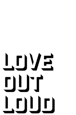 Leinwand Love Out Loud 30 x 45 cm