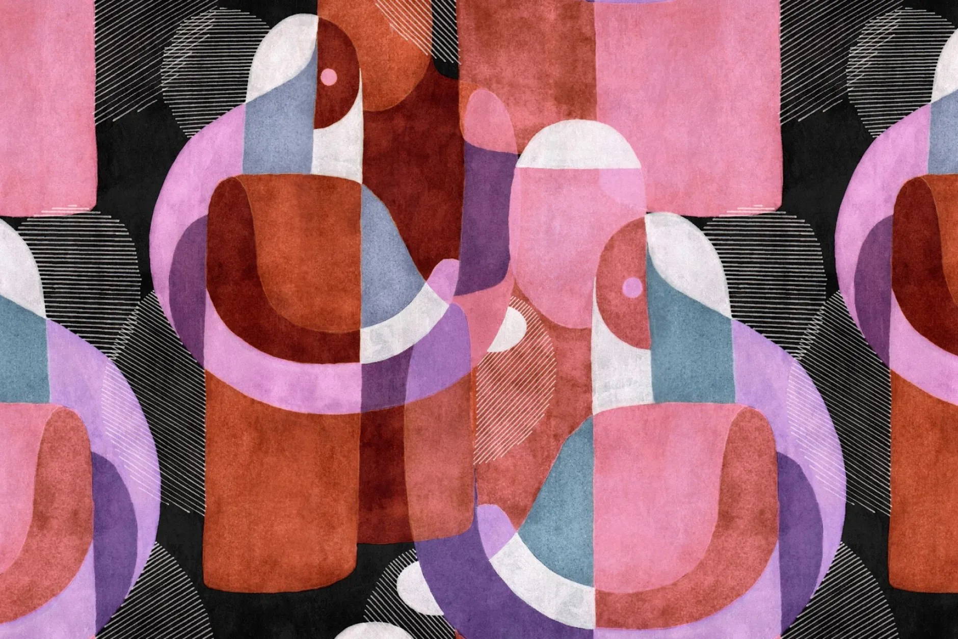 Leinwand Meeting Place II 45 x 30 cm