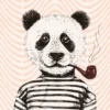 Leinwand Modern Panda II 45 x 30 cm