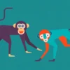 Leinwand Monkey Business I 45 x 30 cm