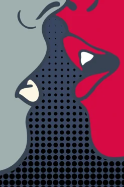 Leinwand The Kiss 30 x 45 cm