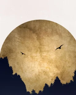Leinwand Two Birds 40 x 50 cm