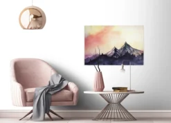 Livingwalls Leinwand, Berge, Himmel, 90x60 cm DD120293