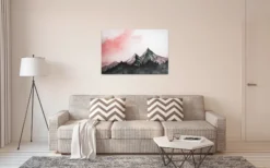 Livingwalls Leinwand, Berglandschaft, Himmel, 90x60 cm DD120294