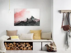 Livingwalls Leinwand, Berglandschaft, Himmel, 90x60 cm DD120294