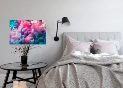 Livingwalls Leinwand, Farbwolken, 90x60 cm DD120280