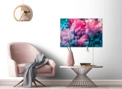 Livingwalls Leinwand, Farbwolken, 90x60 cm DD120280