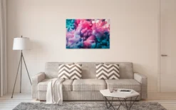 Livingwalls Leinwand, Farbwolken, 90x60 cm DD120280