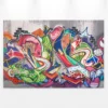Livingwalls Leinwand, Graffiti, Abstrakte Formen, 90x60 cm DD120279