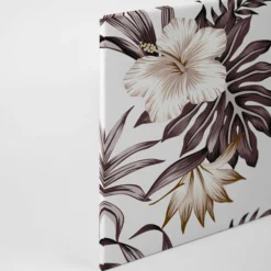 Livingwalls Leinwand, Hibiskusblüten, Tukan, 90x60 cm DD120268