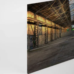 Livingwalls Leinwand, Industriehalle, Fenster, 90x60 cm DD120275