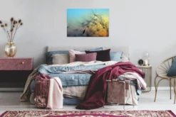 Livingwalls Leinwand, Pusteblume, Sonnenuntergang, 90x60 cm DD120284