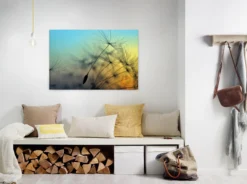 Livingwalls Leinwand, Pusteblume, Sonnenuntergang, 90x60 cm DD120284