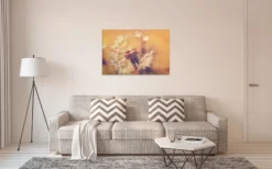 Livingwalls Leinwand, Pusteblume, Unscharfer hintergrund, 90x60 cm DD120286