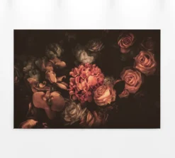 Livingwalls Leinwand, Rosen, Hortensien, 90x60 cm DD120252