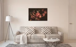 Livingwalls Leinwand, Rosen, Hortensien, 90x60 cm DD120252