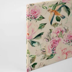 Livingwalls Leinwand, Rosen, Kolibris, 90x60 cm DD120264